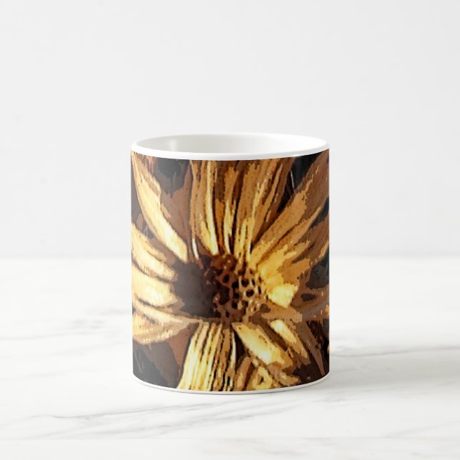 Getrocknete Blume abstrakt Kaffeetasse (Mittel)