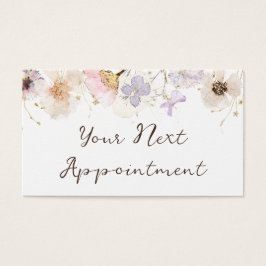 Getrocknete Blume elegante Terminkarte