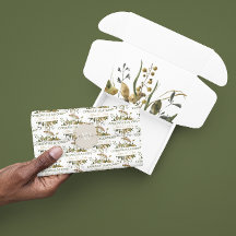 Getrocknete florale Gratulationen Tissue