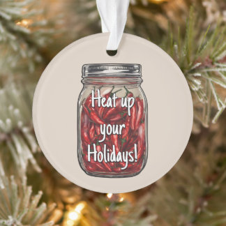Getrocknete Paprikaschoten Jar Ornament