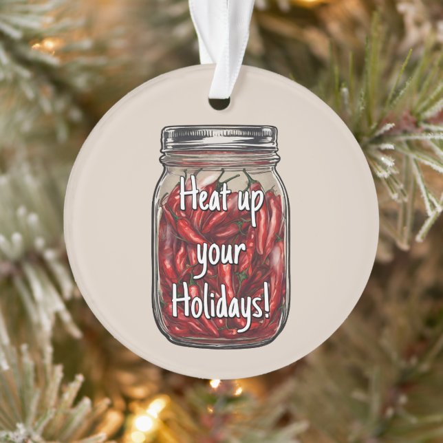 Getrocknete Paprikaschoten Jar Ornament (Baum)