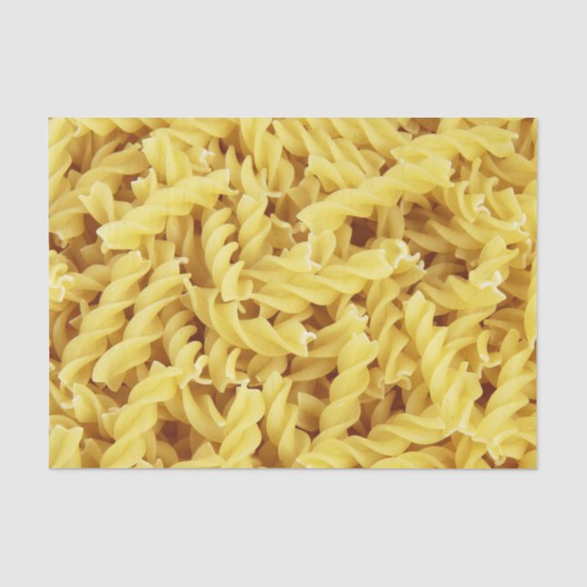 Getrocknete Pasta (italienisches Essen) Seidenpapier (Vorderseite)