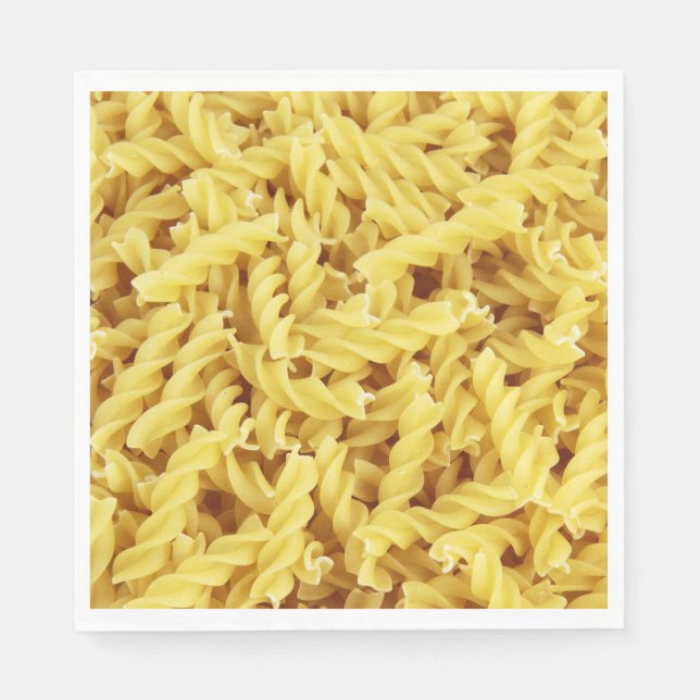 Getrocknete Pasta (italienisches Essen) Serviette (Vorderseite)