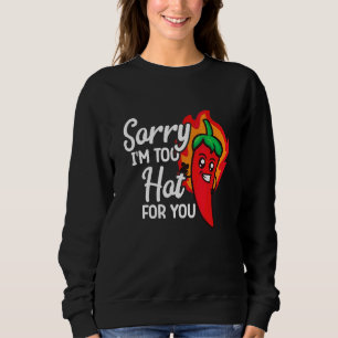 Getrocknete rote Chili Paprika Carolina Reaper Sch Sweatshirt