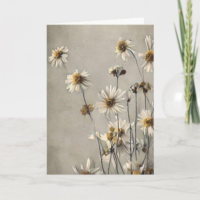 Getrocknete Tageszeitung Karte (Vorderseite)