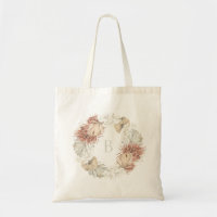 Getrocknetes botanisches Kranz-Monogramm