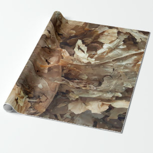 Getrocknetes Tabak-Blätter Geschenkpapier