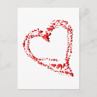 getropftes Herz Postkarte