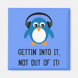 GETTING IN ES blauer Pinguinmagnet Magnet