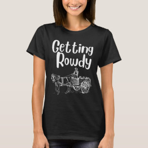 Getting Rowdy Getting Hitched Couple Bachelorette T-Shirt