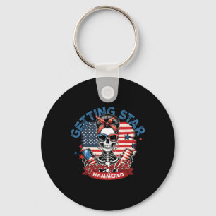Getting Star Spangled Hammered American Skeleton 4 Schlüsselanhänger