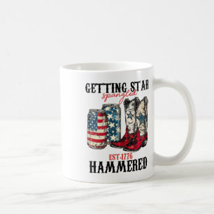 Getting Star Spangled Hammered Est 1776 Kaffeetasse