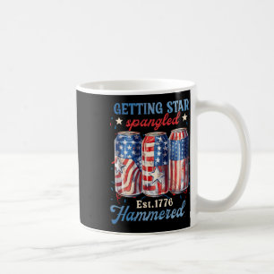 Getting Star Spangled Hammered Funny America Kaffeetasse