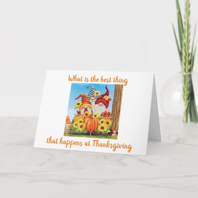 GETTING TOGETHER W/ FAMILY & FRIENDS THANKSGIVING  KARTE (Vorderseite)