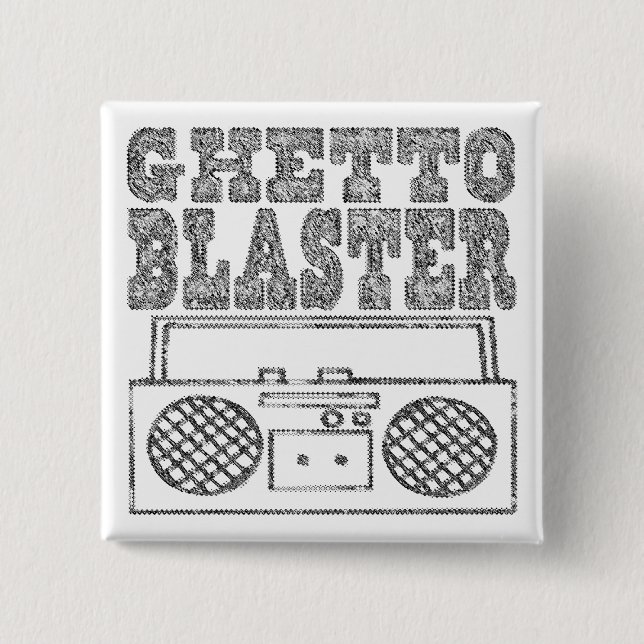 Getto Bläser-Knopf Button (Vorderseite)