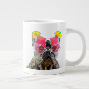 Getty Images Hund mit Cocktailbrille Jumbo-Tasse