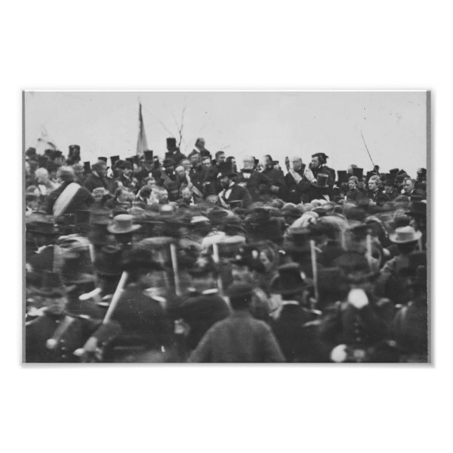 Gettysburg Address Foto 1863 of Lincoln (Vorne)