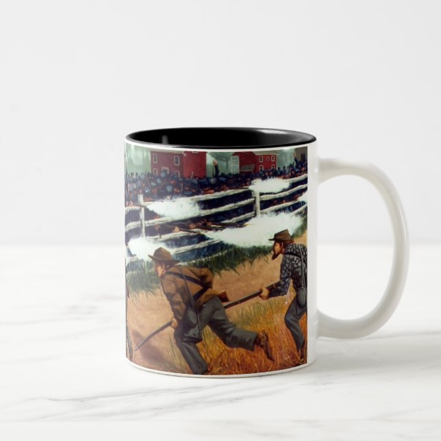 Gettysburg, Kampf an der Ziegelei-Tasse 4 Zweifarbige Tasse (Rechts)