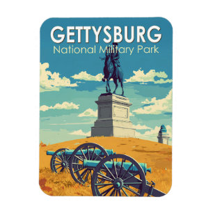 Gettysburg National Military Park Reise Kunst Retr Magnet