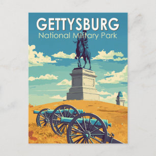 Gettysburg National Military Park Reise Kunst Retr Postkarte