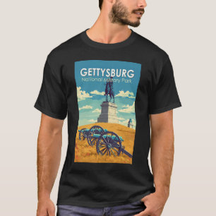 Gettysburg National Military Park Reise Kunst Retr T-Shirt