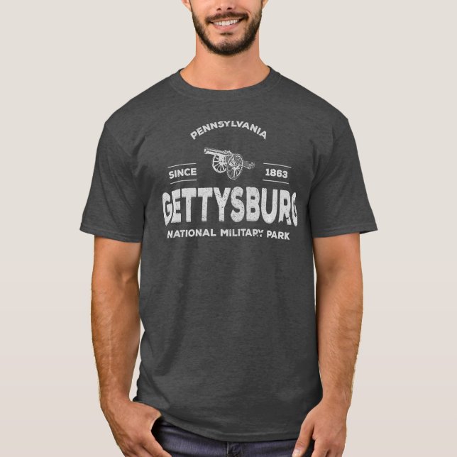 Gettysburg Park 1863 National Military Park T-Shirt (Vorderseite)