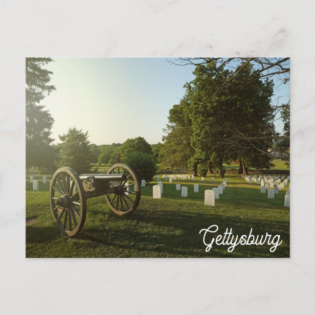 Gettysburg Pennsylvania Friedhof des Zivilen Krieg Postkarte (Vorderseite)