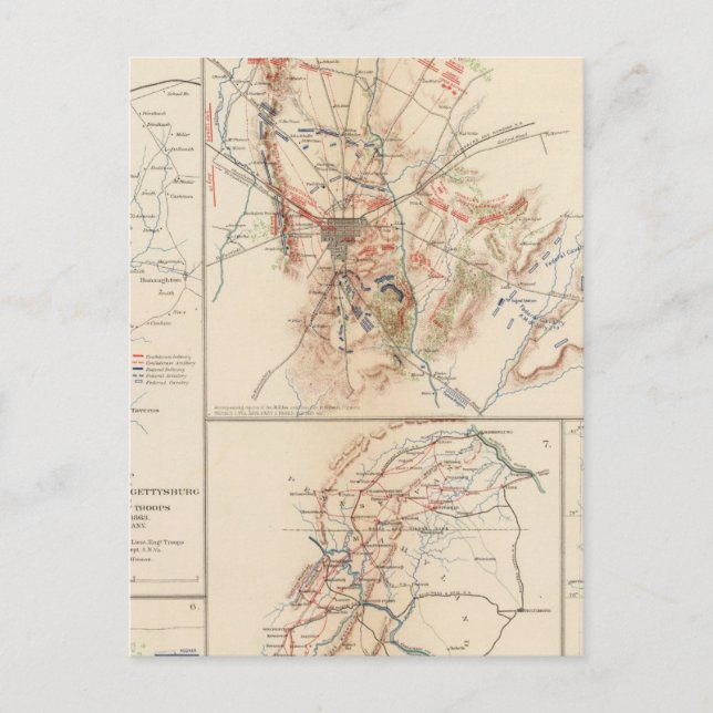 Gettysburg Postkarte (Vorderseite)