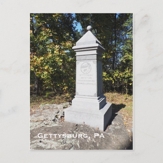 Gettysburg Postkarte (Vorderseite)