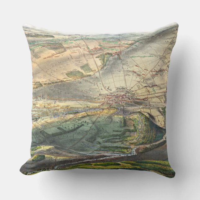 Gettysburg-Schlachtfeld 1863 Kissen (Vorderseite)