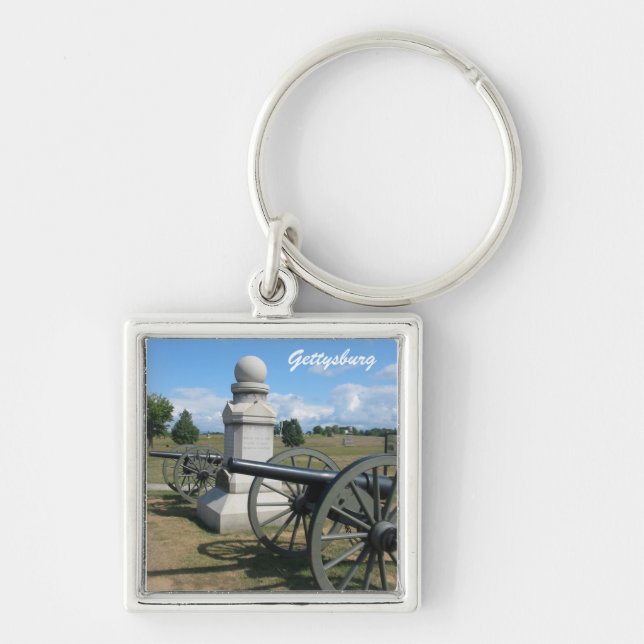 Gettysburg-Schlachtfeld-Kanonen-Schlüsselanhänger Schlüsselanhänger (Vorne)