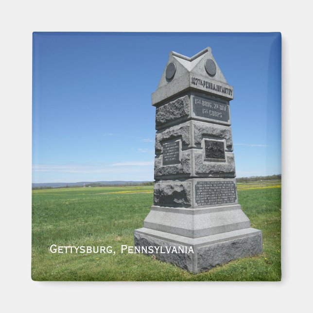 Gettysburg-Schlachtfeld Magnet (Vorne)