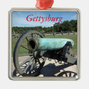 Gettysburg-Schlachtfeld-Verzierung Silbernes Ornament