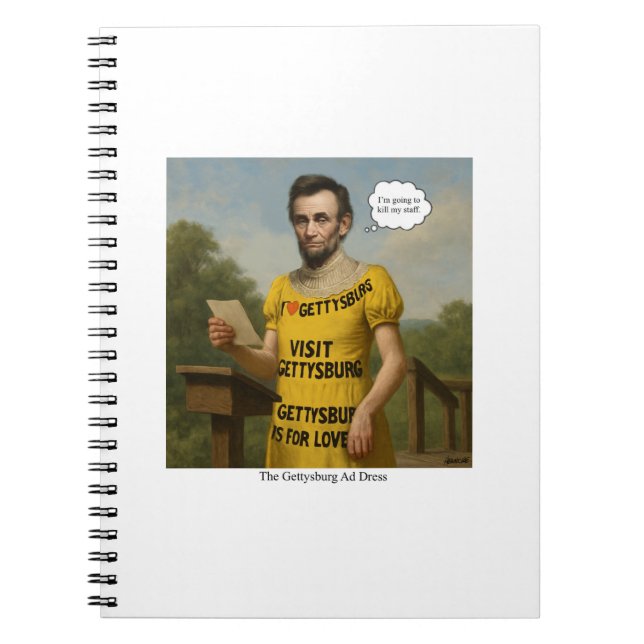 Gettysburg und Dress Notizblock (Vorderseite)