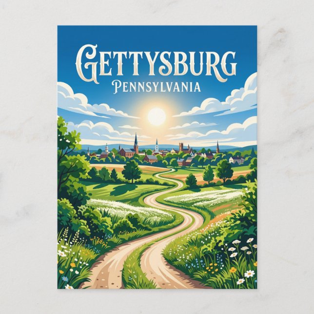 Gettysburg USA Postkarte (Vorderseite)