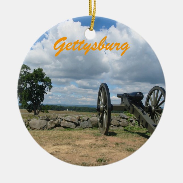 Gettysburg-Weihnachtsverzierung Keramik Ornament (Vorne)