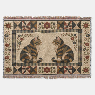 Getüpfelte Katzenquilt Decke