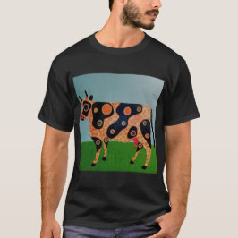 Getüpfeltes Geflecktes Kuh-Shirt T-Shirt