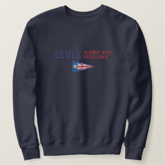 GEUEE Flaggenreihe: Amerika Besticktes Sweatshirt