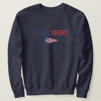 GEUEE Flaggenreihe: Amerika Besticktes Sweatshirt