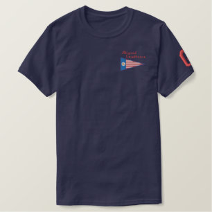 GEUEE Flaggenreihe: Amerika Besticktes T-Shirt