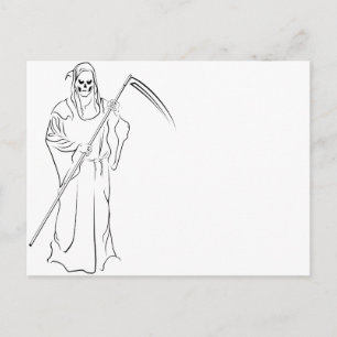Gevatter / Pate / Grimm Postkarte