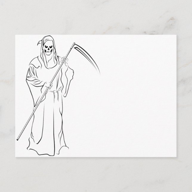 Gevatter / Pate / Grimm Postkarte (Vorderseite)