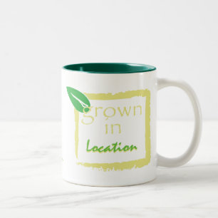 Gewachsen in… zweifarbige tasse