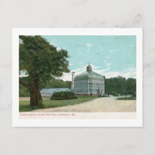 Gewächshaus, Druid Hill Park, Baltimore Vintage Postkarte