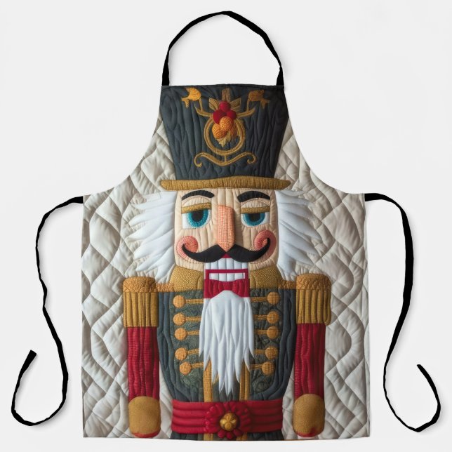 Gewalkter Weihnachtsnussknacker Schürze (Vorderseite)
