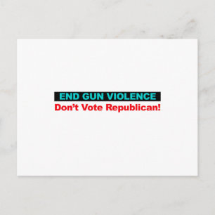 Gewalt beenden - Keine republikanische Stimme Postkarte