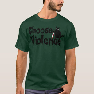Gewalt Cat Vintag auswählen T-Shirt