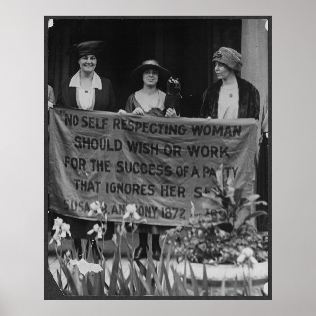 Gewalt gegen Frauen, die für ihr Wahlrecht protest Poster (Vorne)