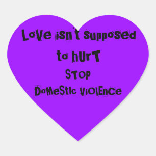 Gewalt Herz-Aufkleber